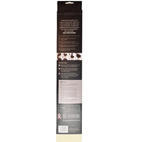 Extra Long  Messy Bun Wrap for Effortless Style Light Golden Blonde - Picture 4 of 4